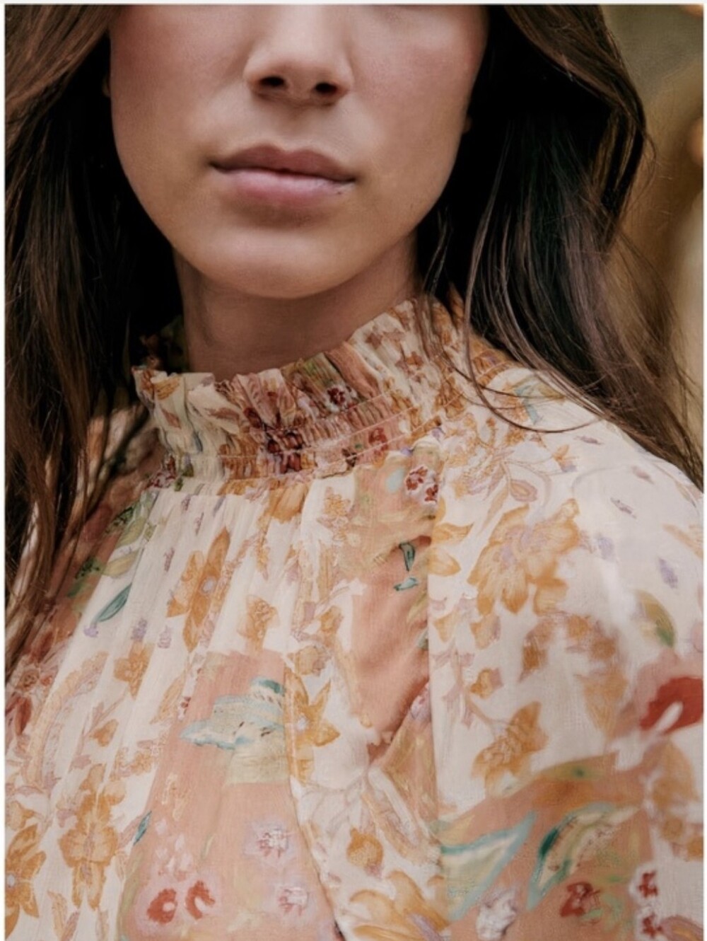 Sezane Estel Dress Patchwork Camel 34 NWT - Picture 2 of 9